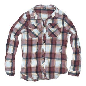 Distressed Plaid Shirt